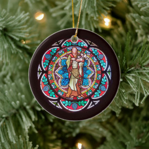 Johannes de Doper met Advent quote Keramisch Ornament