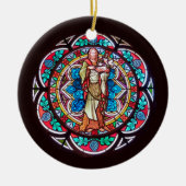 Johannes de Doper met Advent quote Keramisch Ornament (Voorkant)