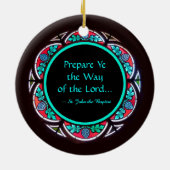 Johannes de Doper met Advent quote Keramisch Ornament (Achterkant)