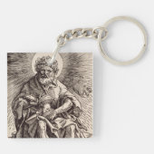 Johannes de Doper met het Lam  Sleutelhanger (Achterkant)