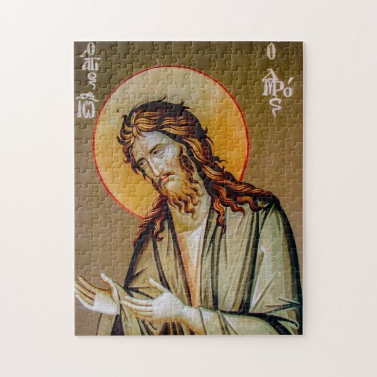 Johannes de Doper Orthodox Christelijk Icoon Legpuzzel (Verticaal)