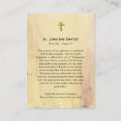 Johannes de Doper Orthodoxe Gebed Kaart Plaatskaartje (Achterkant)