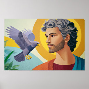 Johannes de Evangelist: De Adelaar van de Openbari Poster
