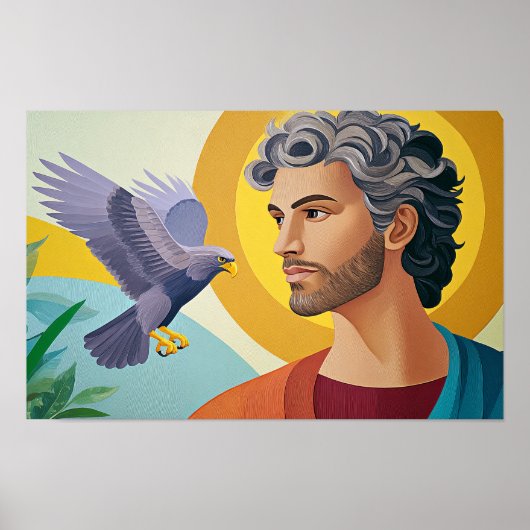 Johannes de Evangelist: De Adelaar van de Openbari Poster (Voorkant)
