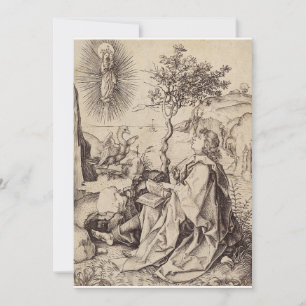 Johannes de Evangelist op Patmos Bedankkaart