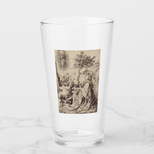 Johannes de Evangelist op Patmos Glas (Voorkant)