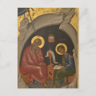 Johannes de Evangelist Orthodox Christelijk Icoon Briefkaart