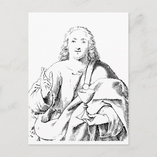 Johannes de Geliefde Apostel en Evangelist Briefkaart (Voorkant)