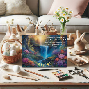 Johannes Evangelie Opstanding Vers Regenwoud Pasen Folie Feestdagenkaart