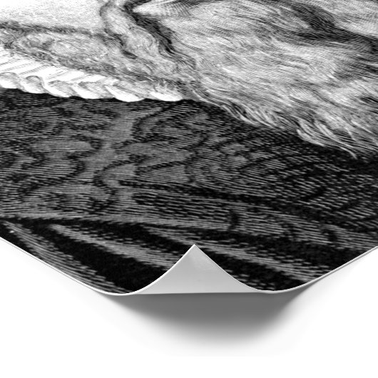 Johannes Gutenberg Portrait Poster (Hoek)