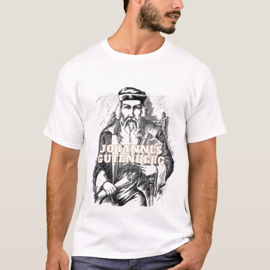 Johannes Gutenberg t-shirt  (Voorkant)
