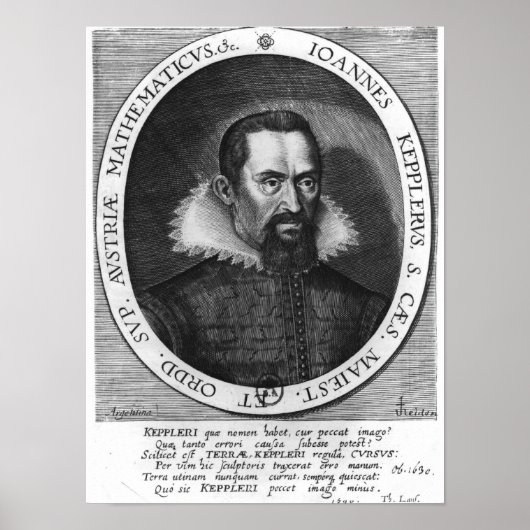 Johannes Kepler 1590 Poster (Voorkant)
