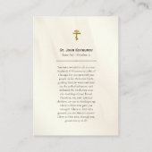 Johannes Kochurov Orthodox Christelijk Gebed Kaart Plaatskaartje (Achterkant)