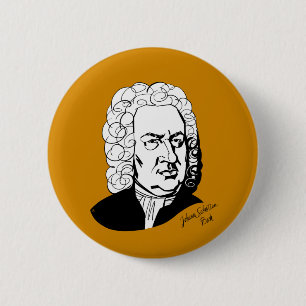 Johannes Sebastian Bach Ronde Button 5,7 Cm
