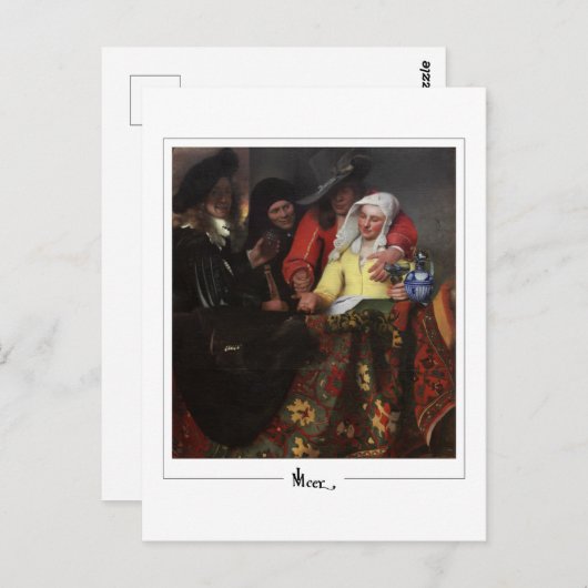 Johannes Vermeer #10 - Fijne Kunst Briefkaart (Voorkant / Achterkant)