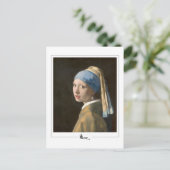 Johannes Vermeer #13 - Fijne Kunst Briefkaart (Staand voorkant)