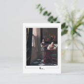 Johannes Vermeer #18 - Kunst Briefkaart (Staand voorkant)