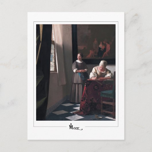 Johannes Vermeer #18 - Kunst Briefkaart (Voorkant)