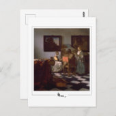 Johannes Vermeer #19 - Fine Art Briefkaart (Voorkant / Achterkant)
