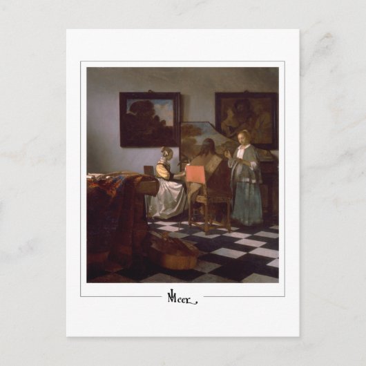 Johannes Vermeer #19 - Fine Art Briefkaart (Voorkant)
