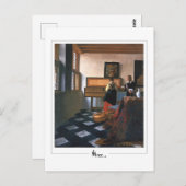 Johannes Vermeer #20 - Fijne Kunst Briefkaart (Voorkant / Achterkant)