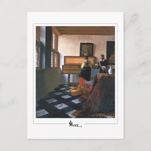 Johannes Vermeer #20 - Fijne Kunst Briefkaart (Voorkant)