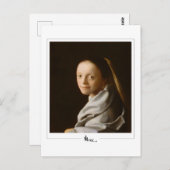 Johannes Vermeer #21 - Fijne Kunst Briefkaart (Voorkant / Achterkant)