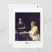 Johannes Vermeer #22 - Fijne Kunst Briefkaart (Voorkant / Achterkant)