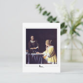 Johannes Vermeer #22 - Kunst Briefkaart (Staand voorkant)
