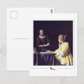 Johannes Vermeer #22 - Kunst Briefkaart (Voorkant / Achterkant)
