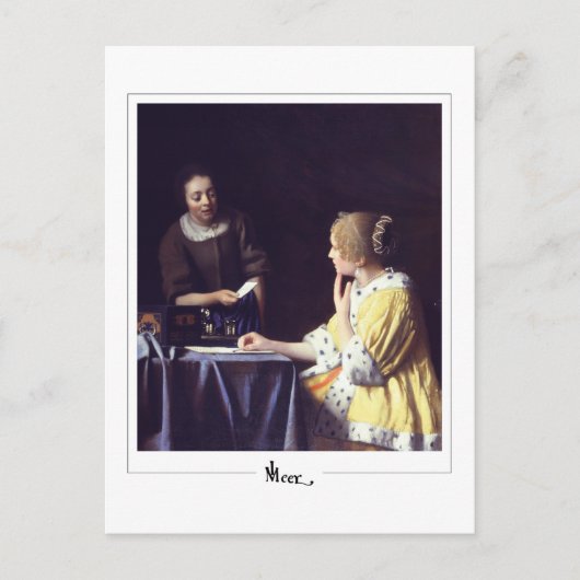 Johannes Vermeer #22 - Kunst Briefkaart (Voorkant)