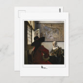 Johannes Vermeer #26 - Fijne Kunst Briefkaart (Voorkant / Achterkant)