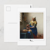 Johannes Vermeer #2 - Kunst Briefkaart (Voorkant / Achterkant)