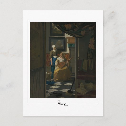 Johannes Vermeer #32 - Fijne Kunst Briefkaart (Voorkant)
