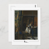 Johannes Vermeer #33 - Fijne Kunst Briefkaart (Voorkant / Achterkant)