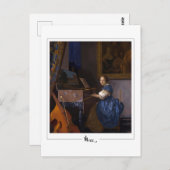 Johannes Vermeer #34 - Fijne Kunst Briefkaart (Voorkant / Achterkant)