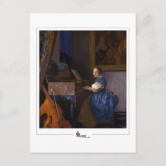 Johannes Vermeer #34 - Fijne Kunst Briefkaart (Voorkant)