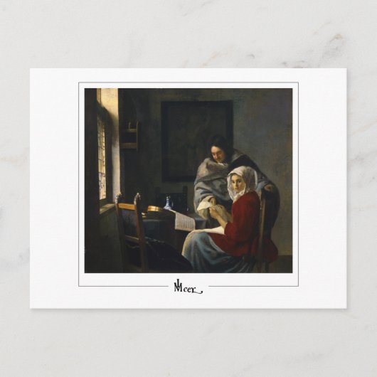 Johannes Vermeer #35 - Fijne Kunst Briefkaart (Voorkant)
