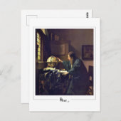 Johannes Vermeer #36 - Fijne Kunst Briefkaart (Voorkant / Achterkant)