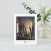 Johannes Vermeer #4 - Kunst Briefkaart (Staand voorkant)