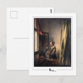 Johannes Vermeer #4 - Kunst Briefkaart (Voorkant / Achterkant)