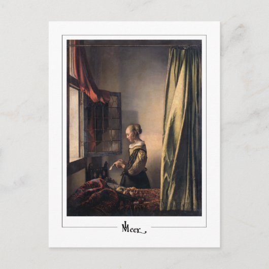 Johannes Vermeer #4 - Kunst Briefkaart (Voorkant)