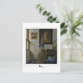 Johannes Vermeer #7 - Kunst Briefkaart (Staand voorkant)