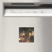 Johannes Vermeer A Maid Aslapen Magneet (Insitu (Vaatwasser))