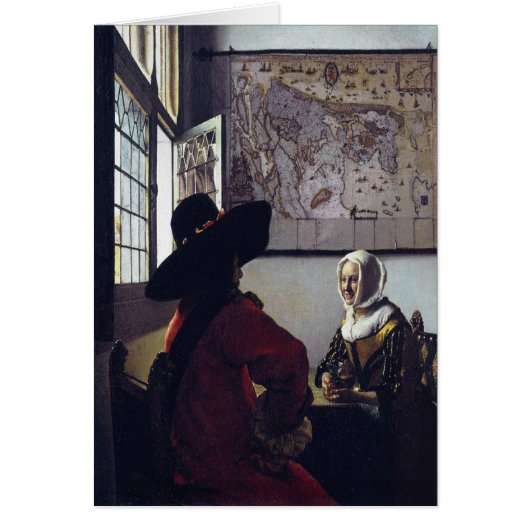 Johannes Vermeer, agent en lachend meisje (Voorkant)
