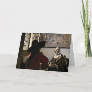 Johannes Vermeer - Agent met een Laughing Girl Kaart