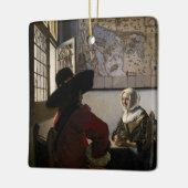 Johannes Vermeer - Agent met een Laughing Girl Keramisch Ornament (Links)