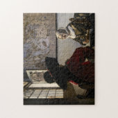 Johannes Vermeer - Agent met een Laughing Girl Legpuzzel (Verticaal)