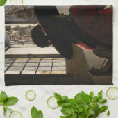 Johannes Vermeer - Agent met een Laughing Girl Theedoek (Gevouwen)