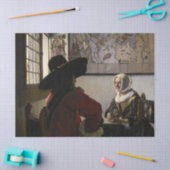 Johannes Vermeer - Agent met een Laughing Girl Tissuepapier (Craft)